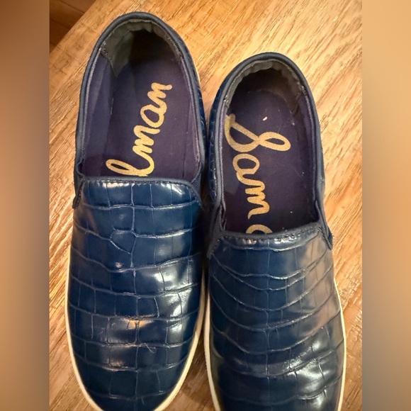 Sam Edelman Blue Loafers Slip-Ons - Picture 3 of 6